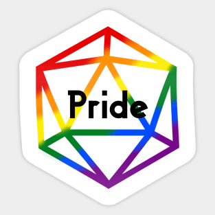 Pride Rainbow Flag Dice Sticker